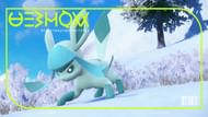 Glaceon's Pokedex picture in Pokemon Scarlet and Violet (Image via The Pokemon Company)